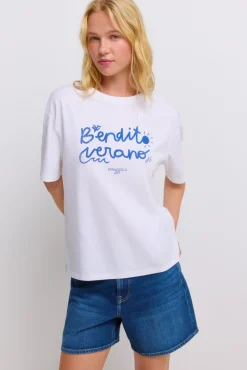 T-shirt de manga curta "bendito verano"
