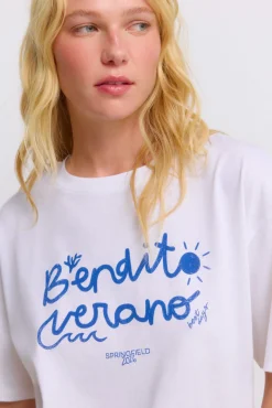 T-shirt de manga curta "bendito verano"
