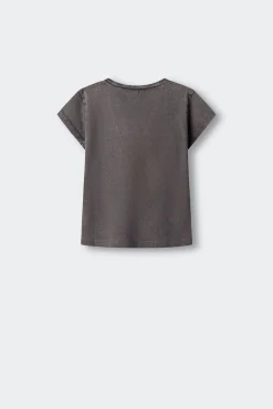T-shirt de manga curta com asas para menina