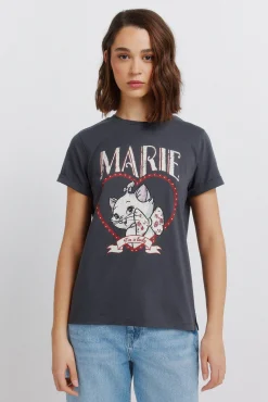 T-shirt de manga curta com desenho