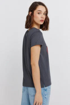 T-shirt de manga curta com desenho