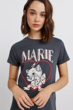 T-shirt de manga curta com desenho