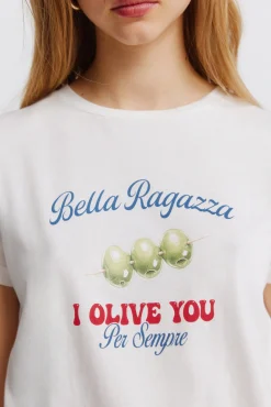T-shirt de manga curta com desenho