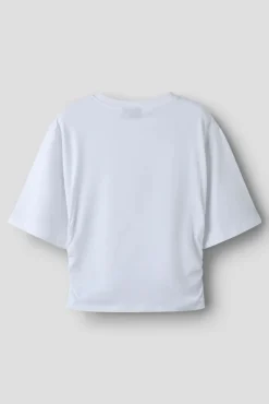 T-shirt de manga curta com detalhe franzido lateral