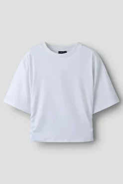 T-shirt de manga curta com detalhe franzido lateral