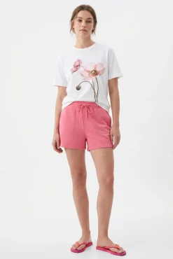 T-shirt de manga curta com estampado frontal