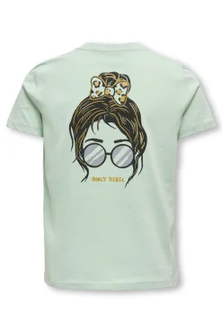 T-shirt de manga curta com estampado frontal
