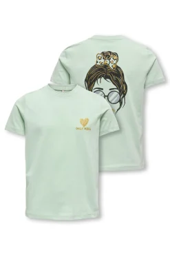 T-shirt de manga curta com estampado frontal