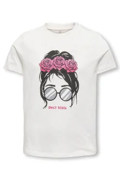 T-shirt de manga curta com estampado frontal
