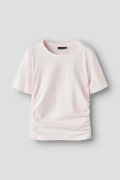 T-shirt de manga curta com franzido