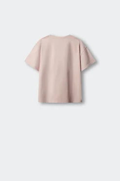 T-shirt de manga curta com pérolas soul menina