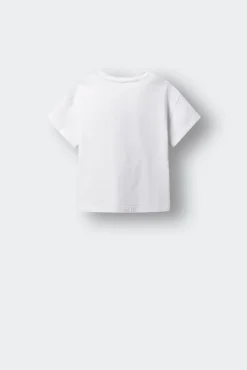 T-shirt de manga curta de urso para menina
