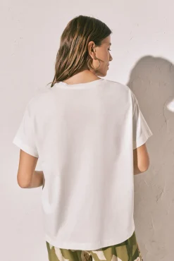 T-shirt de manga curta em algodão