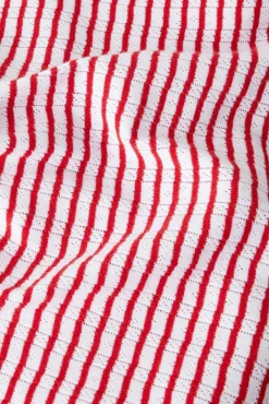 T-shirt de manga curta em malha às riscas
