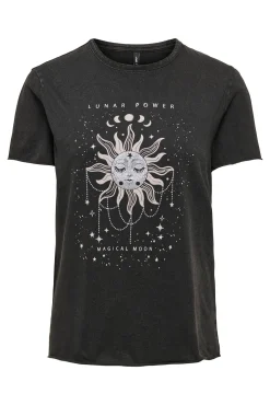 T-shirt de manga curta estampada