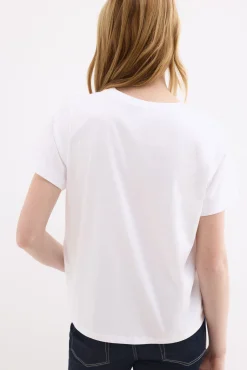 T-shirt de manga curta estampada
