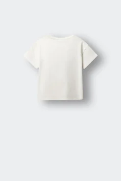 T-shirt de manga curta estrela menina