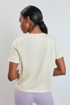 T-shirt de manga curta extrassuave amarela