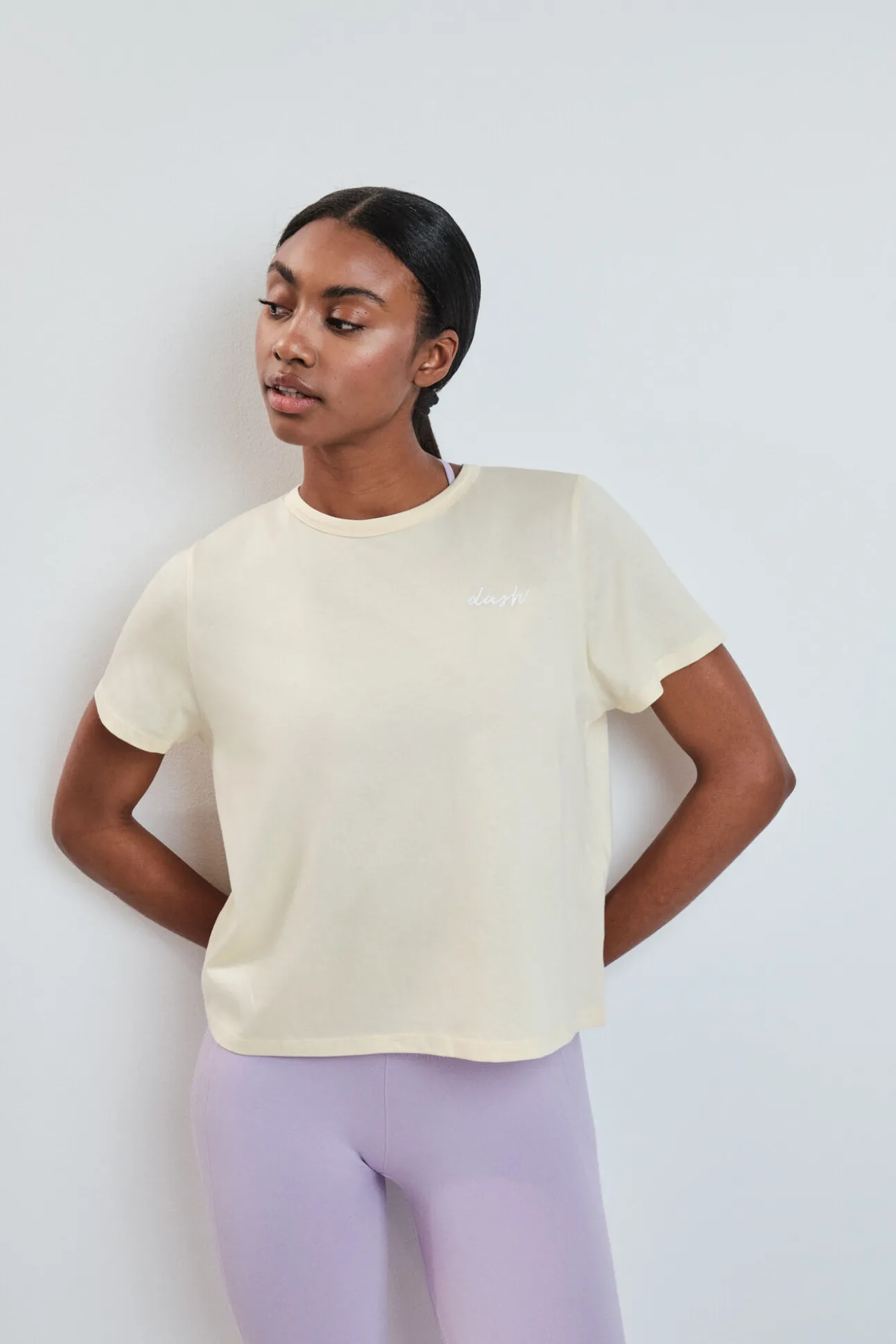 T-shirt de manga curta extrassuave amarela