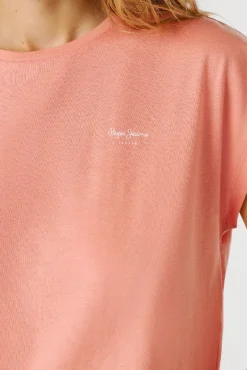 T-shirt de manga curta gola redonda