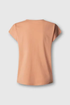 T-shirt de manga curta gola redonda
