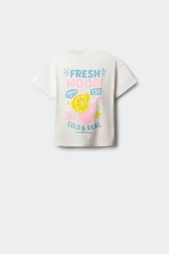 T-shirt de manga curta limonada para menina