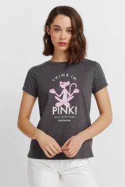 T-shirt de manga curta "Pink panther"