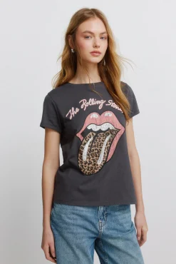 T-shirt de manga curta "Rollings stones"