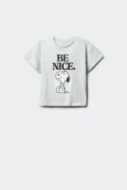 T-shirt de manga curta "Snoopy" menina
