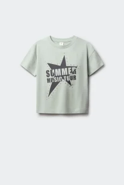 T-shirt de manga curta summer tour menina