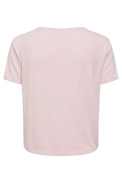 T-shirt de renda de manga curta