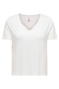 T-shirt de renda de manga curta