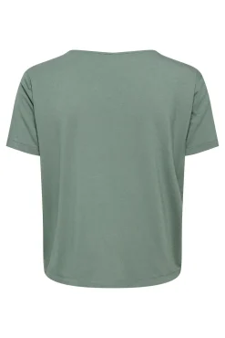 T-shirt de renda de manga curta
