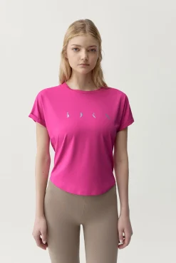 T-shirt desportiva Azami rosa fúcsia