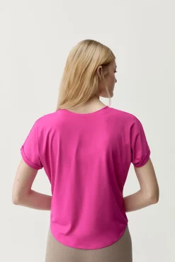 T-shirt desportiva Azami rosa fúcsia