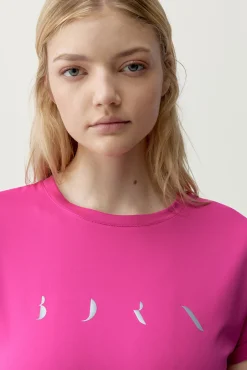 T-shirt desportiva Azami rosa fúcsia