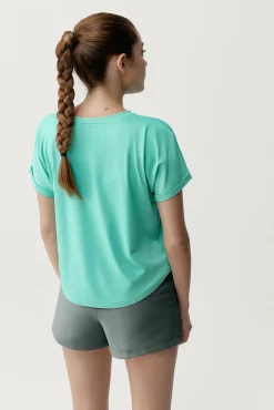 T-shirt desportiva Azami verde turquesa
