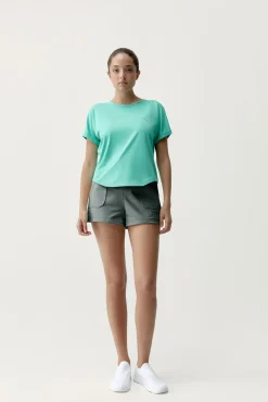 T-shirt desportiva Azami verde turquesa
