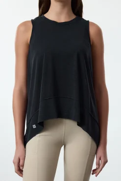 T-shirt desportiva de ioga sem mangas