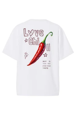 T-shirt em algodão orgânico estampada