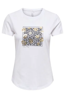 T-shirt estampada de manga curta
