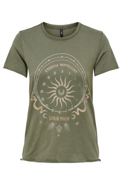 T-shirt estampada de manga curta