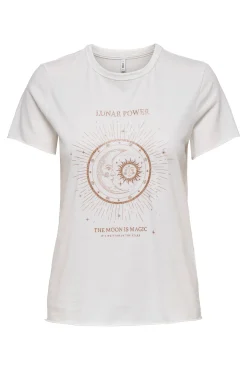 T-shirt estampada de manga curta