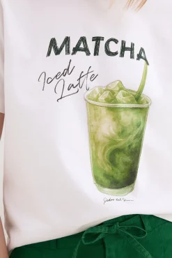 T-shirt estampada na frente
