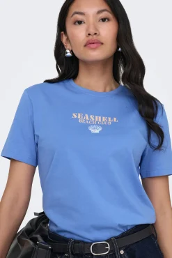 T-shirt estampado nas costas