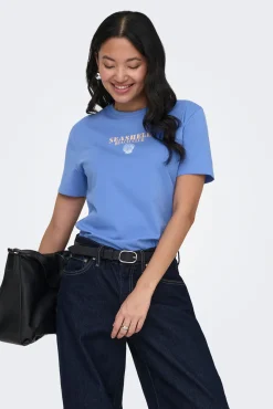 T-shirt estampado nas costas