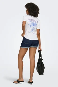 T-shirt estampado nas costas