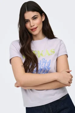 T-shirt estampado nas costas