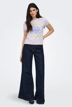 T-shirt estampado nas costas