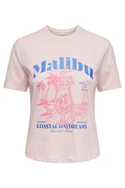 T-shirt estampado nas costas